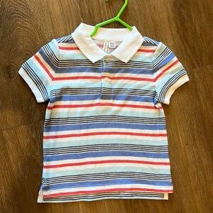 Janie and Jack red white blue boys polo
